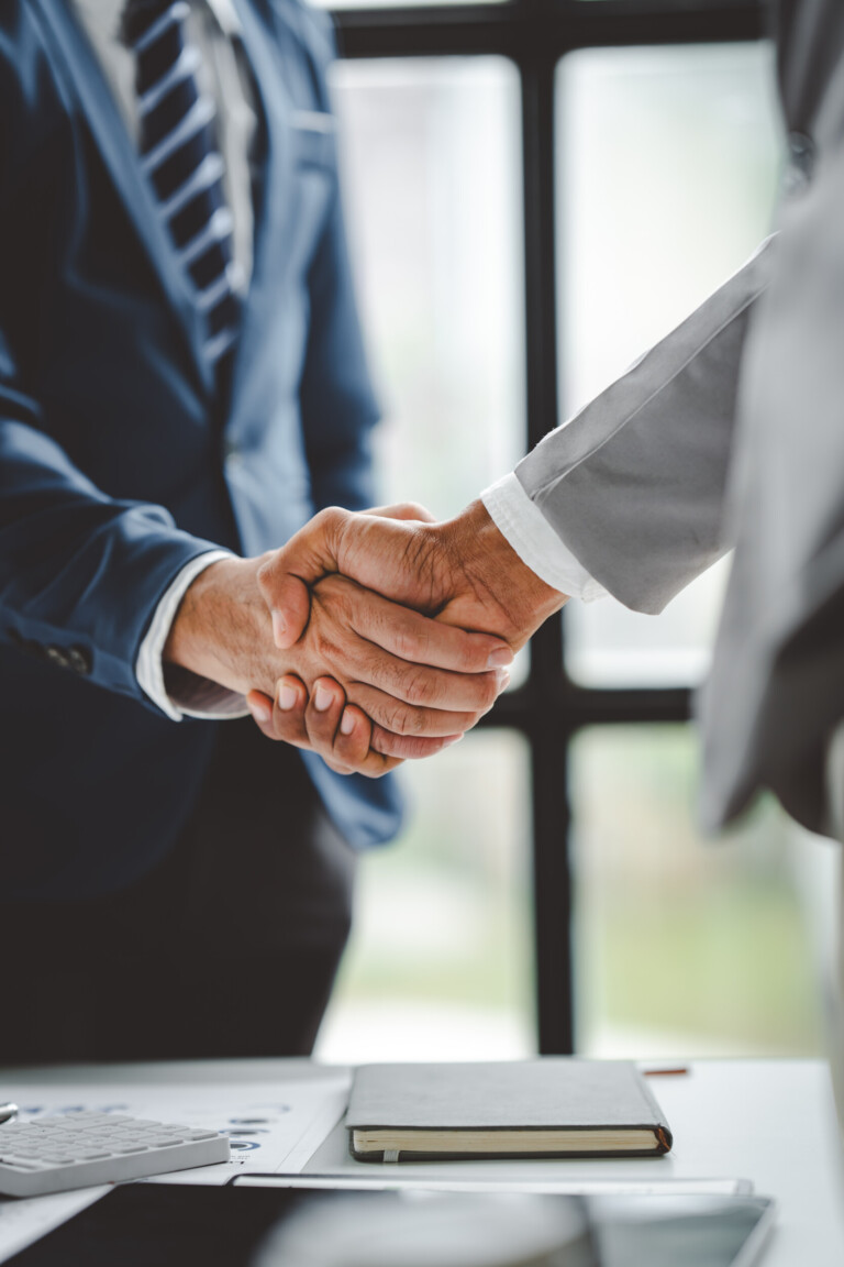 business partner handshake concept colleagues shaking hands succ