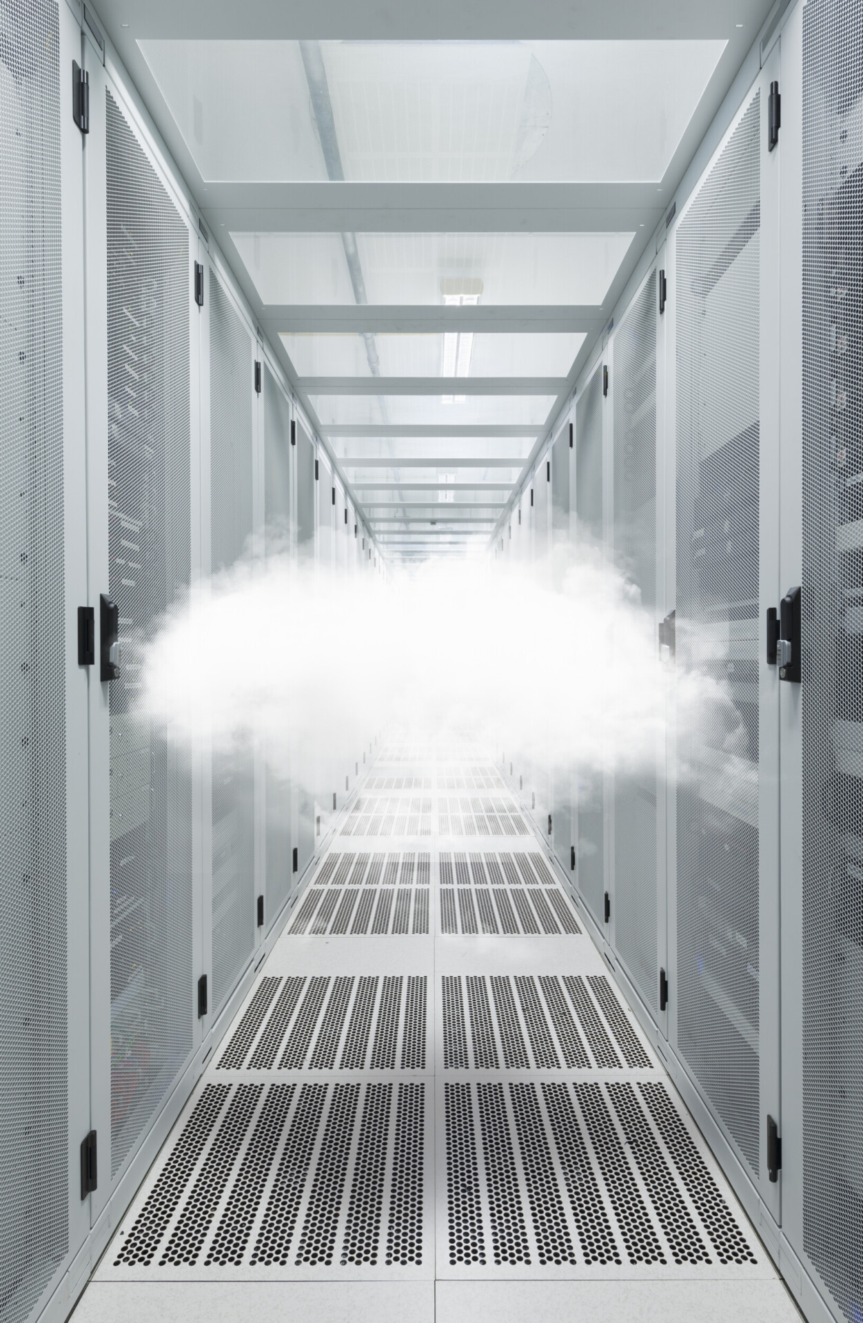 mid air cloud in data centre cabinet